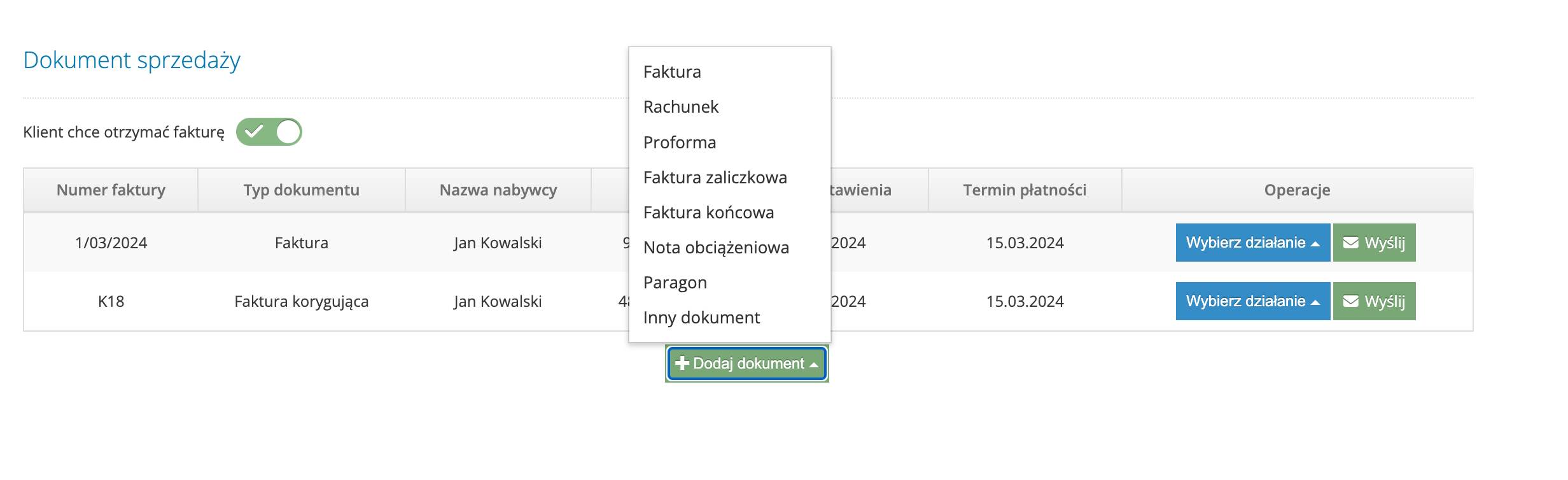Integracja z Fakturownia.pl